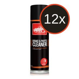 12x VROOAM Brake & Parts Cleaner, Spray can, 500 ml